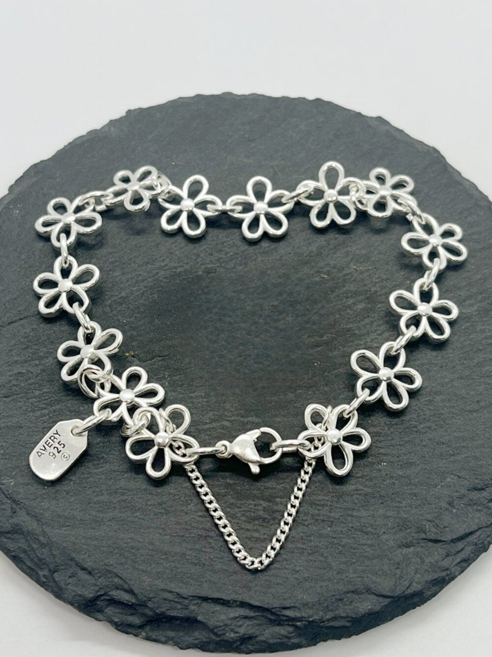 James Avery S925 Sterling Silver Flowering Vines Heart Charm
